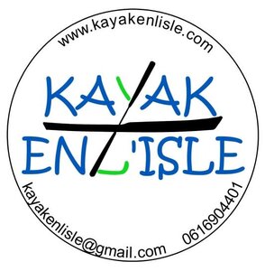 Logos prestas, kayak en l’isle