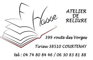 Logos prestas, Atelier Hasse Reliure