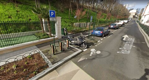 Pistes cyclables, Rouget de Lisle Contresens