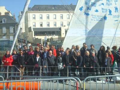 Tara au port de plaisance Lorient 2012<br>@copyleft <a href=https://www.le-fab-lab.com>Le Fab'Blab</a> Licence Art Libre, retour-tara-02