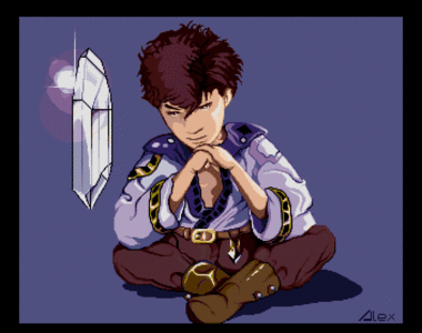 Amiga Pixel art 1,  Incomming-Alex-Alex_Shanower