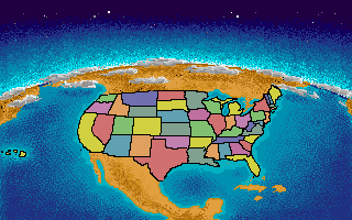 Amiga Pixel art 1,  Incomming-USMap