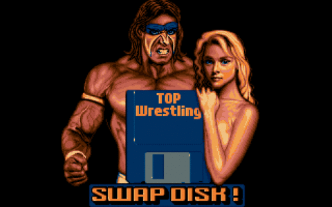 Amiga Pixel art 1, AlfredoSiragusa-TopWrestling_SwapDisk