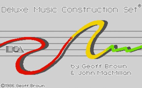 Amiga Pixel art 1, Applications-DeluxeMusicConstructionSet