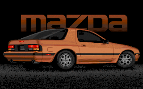 Amiga Pixel art 1, JimSachs-JimSachs_MazdaRX7