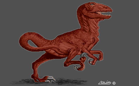 Amiga Pixel art 1, LouisJohnson-Louis_Deinonychus