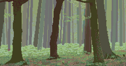 Amiga Pixel art 2, MagneticScrolls-Fish_07_WetForest