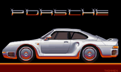 Amiga Pixel art 1, PhilippeThommen-PhilippeThommen_Porsche