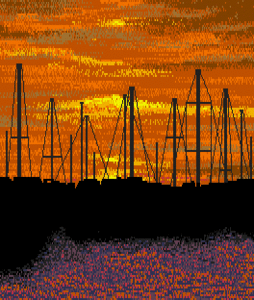 Amiga Pixel art 2, Applications-_images-DeluxePrint_Sunset.tft1