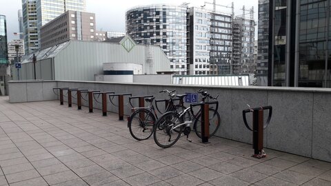 Stationnements vélos, Prisma 10 arceaux 1