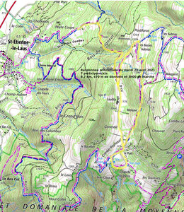 2021 04 20 St Etienne le Laus, 2021_04_20 St Etienne le Laus Trace