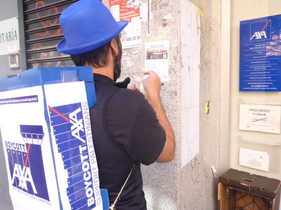 Vuelta madrileña Boicot a Axa, P1080061