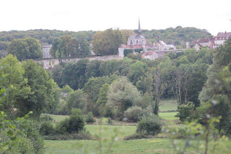 20200813-02 GR7 Ballon d'Alsace - Grancey - Beaune, 1921 Grancey-le-Château vue depuis la combe du Moulin