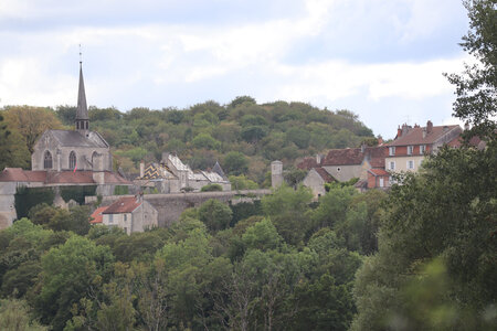 20200813-02 GR7 Ballon d'Alsace - Grancey - Beaune, 1925 Grancey-le-Château vue depuis la combe du Moulin