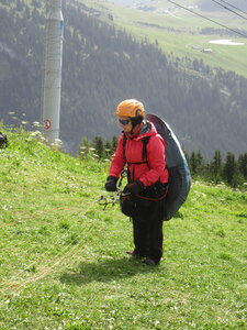 QG 2021 (Version forum), Catherine au décollage de La Clusaz