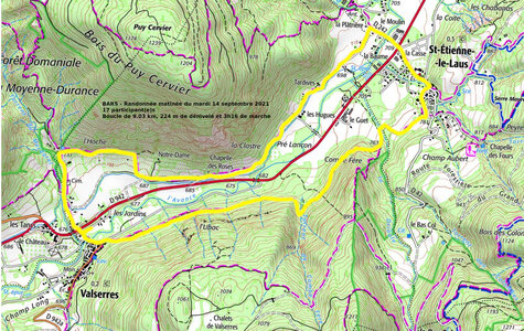 2021 09 14 Valserre St Etienne le Laus, 2021_09_14 Valserre St Etienne le Laus Trace