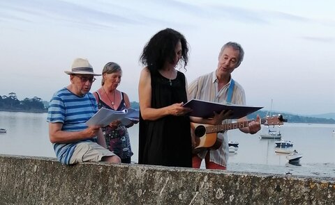 Les Veillées-chansons en Bretagne Finistère : LANDEVENNEC Juillet 2021 Album de Marie-Noëlle, 0045