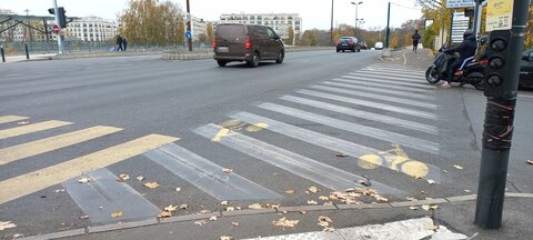 Points noirs, Pont de Puteaux Allée des Sports point noir