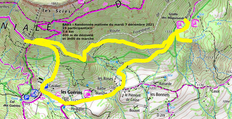 2021 12 07 Circuit grottes des Maquisards, 2021_12_07 Sigyer Boucle Maquisards Trace