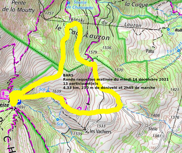 2021 12 14 Col de Gleize, 2021_12_14 Boucle col de Gleize Trace