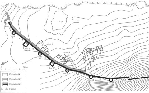 Arko, W07 - Lussas - Oppidum de Jastres Nord Plan