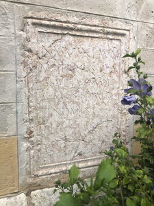 Arko, W38 - Aoste - Eglise  Saint-Clair - Inscription gallo-romaine 4