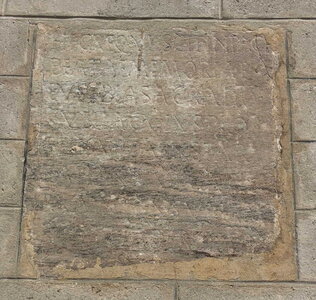 Arko, W38 - Aoste - Eglise Sain-Clair - Inscriptions paleochr&eacute;tiennes 2