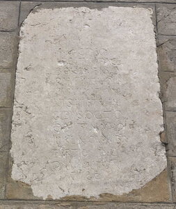Arko, W38 - Aoste - Eglise Sain-Clair - Inscriptions paleochr&eacute;tiennes 3