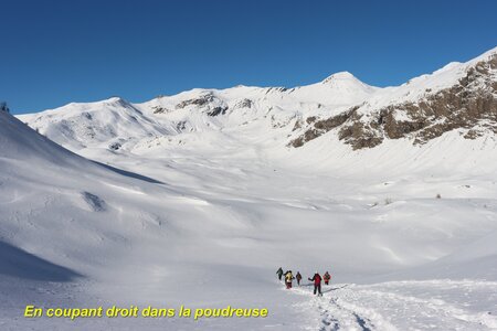 Raquettes sur le plateau de Jujal, Plateau de Jujal et le Paravar  Merlette  023