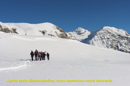Raquettes sur le plateau de Jujal, Plateau de Jujal et le Paravar  Merlette  030