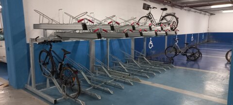 Stationnements vélos, Mairie Parking ratelier 1