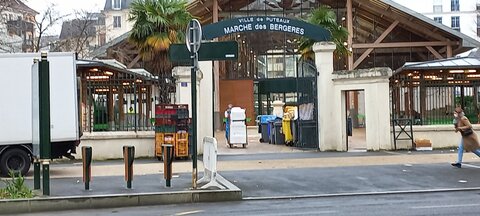 Stationnements vélos, Bergères marché