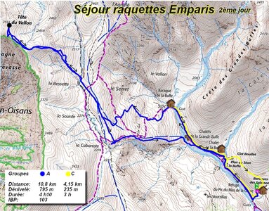 Séjour raquettes Emparis (2ème jour), Séjour raquettes Emparis du 25 au 27 janvier 2022  2ème jour  044 
