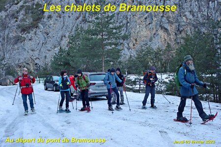 Raquettes aux Chalets de Bramousse, Chalets de Bramousse en raquettes 001