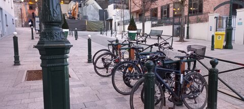Stationnements vélos, Wallace le haut