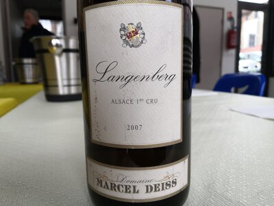 2022_03_20 Dégustation colporteur, 1er vin_Alsace Langenberg 2007  b