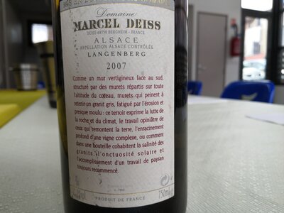 2022_03_20 Dégustation colporteur, 1er vin_Alsace Langenberg 2007  c
