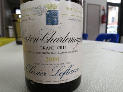 2022_03_20 Dégustation colporteur, 3 eme vin_Corton Charlemagne 2000 b
