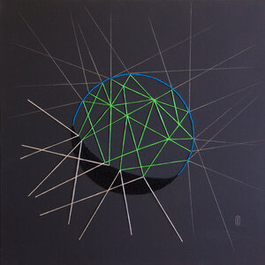 Gloria, creciente  40 X40 CM
