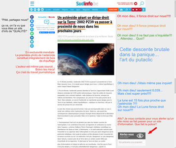 Zèbres, asteroide tueur