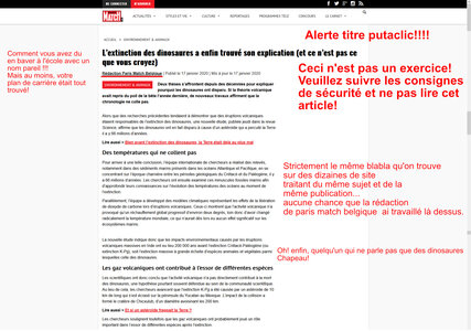 Zèbres, paris match asteroide