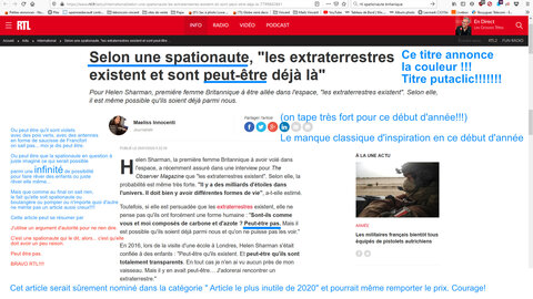 Zèbres, spationaute