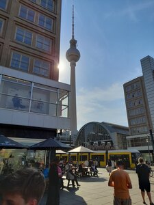 Berlin 2022, La tour de télévision depuis Alexanderplatz