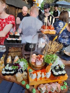 Berlin 2022, Les sushis du restaurant de la dernière soirée