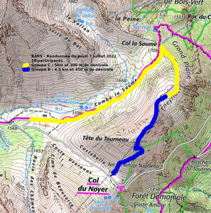2022 07 07 Col de la Saume, 2022_07_07 Col de la Saume Trace