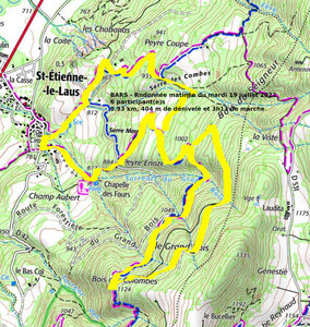 2022 07 19 St Etienne le Laus, 2022_07_19 St Etienne le Laus Trace