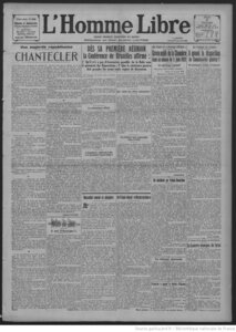 chateau et histoire Semblancay, L’Homme_libre___journal_quotidien_ ... _bpt6k75928845