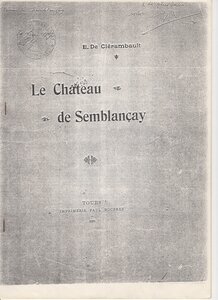 chateau et histoire Semblancay, CHATEAU SEMBLANCAY001