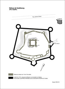 chateau et histoire Semblancay, plan-293aabb