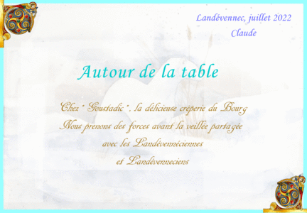 LANDEVENNEC Juillet 2022 --->Les Veillées-chansons en Bretagne Finistère : Album de Claude, 0010